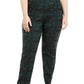 Calça feminina JM Collection, verde, tamanho XX-G