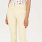 Calça jeans feminina Charter Club Lexington reta, amarelo escuro, tamanho 10