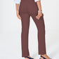 Calça jeans feminina Charter Club Petite Lexington com perna reta, tamanho 6P, vinho