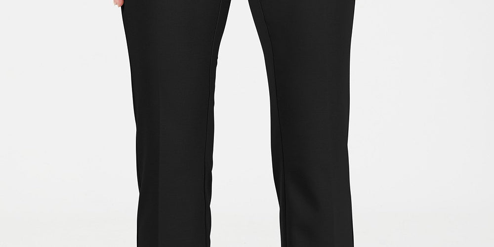 Calça Alfani Masculina Petite com Cintura Alta Preta Tamanho 6