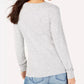 Blusa de malha com lantejoulas feminina INC International Concepts, cinza, tamanho 2, extra grande
