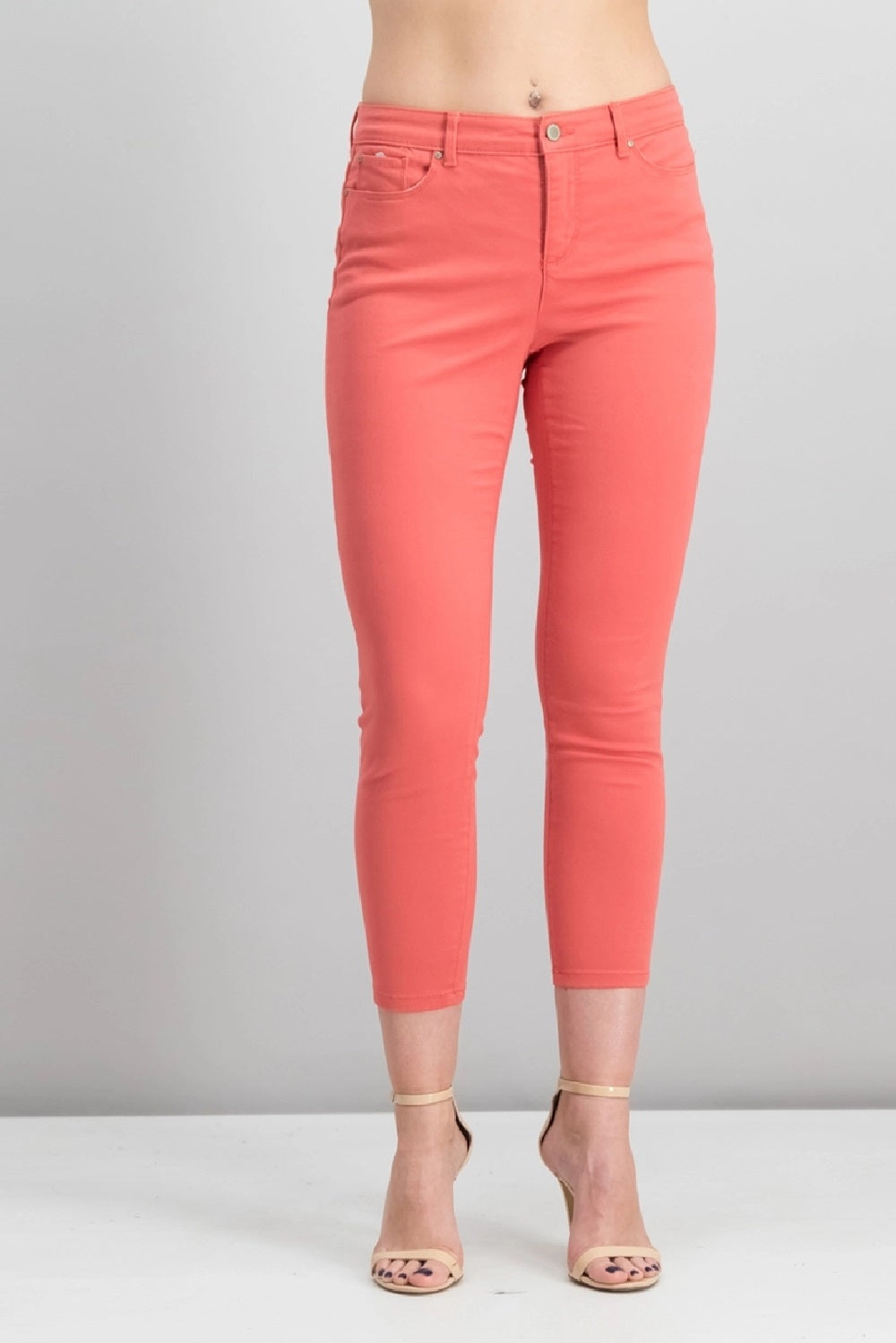 Calça jeans skinny feminina Charter Club Petite Bristol, laranja, tamanho 12