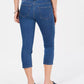 Calça jeans feminina Charter Club Tummy-Control Bristol Capri Azul Tamanho 18
