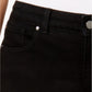 Calça jeans feminina Charter Club Petite Tummy-Control Bristol Capri, preta, tamanho 6 P