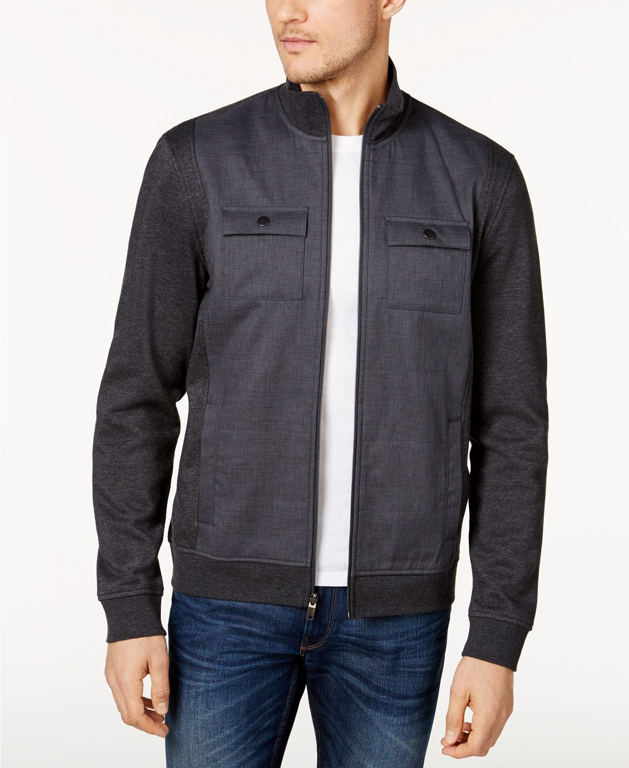 Jaqueta Alfani Reyes Mix-Media Masculina Preta Tamanho P