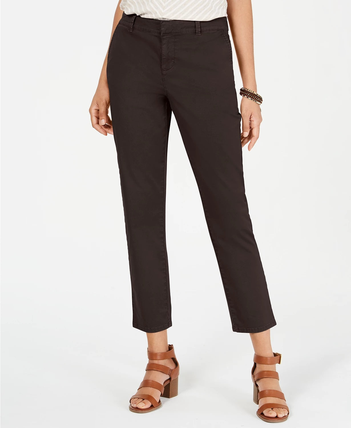 Calça Chino Feminina Style &amp; Co Azul Tamanho 8