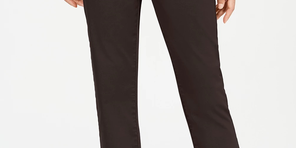Calça Chino Feminina Style &amp; Co Azul Tamanho 8
