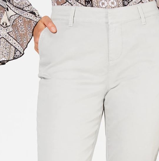 Calça Chino Feminina Style &amp; Co Prata Tamanho 12