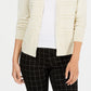 Cardigan feminino texturizado de lurex Charter Club, marrom, tamanho XX-G