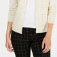 Cardigan feminino texturizado de lurex Charter Club, marrom, tamanho grande