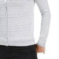 Cardigan feminino texturizado de lurex Charter Club, cinza, tamanho médio