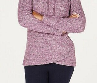 Ideology Women's Cowl-Neck Tulip-Hem Top Red Size Large