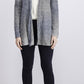 Cardigan feminino estilo &amp; co com decote em V aberto na frente, preto, tamanho X-S