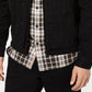 Jaqueta jeans com capuz American Rag masculina, preta, tamanho pequeno
