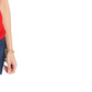 INC International Concepts Top feminino com amarração frontal vermelho escuro tamanho pequeno pequeno