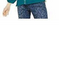 Blusa camponesa feminina com ilhós e acabamento em ilhós, azul, tamanho pequeno, da INC International Concepts