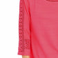 Top de crochê feminino Charter Club com detalhes rosa médio, tamanho extra pequeno