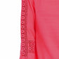 Top feminino de crochê com detalhes, rosa, tamanho pequeno, Charter Club