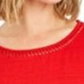 Top de crochê feminino Charter Club com detalhes, vermelho, tamanho 2, extragrande