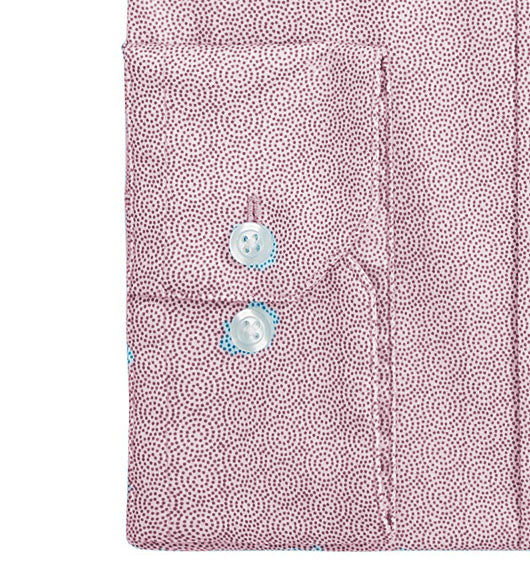 Camisa Alfani Masculina Regular-Fit AlfaTech Spiral Dot Rosa Tamanho 14x32-33