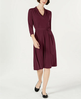 Charter Club Women's Midi Dress Carriage Red Size Large