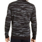 Jaqueta bomber masculina Alfani com estampa abstrata, preta, tamanho extra grande