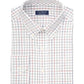 Camisa social masculina elástica Tattersall Club Room, branca, tamanho 16x34-35