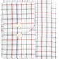 Camisa social masculina elástica Tattersall Club Room, branca, tamanho 16x34-35