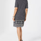Vestido estampado feminino Karen Scott, preto, tamanho pequeno grande