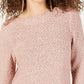 Suéter feminino Petite Shine da INC International Concepts, rosa, tamanho médio