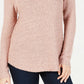 Suéter feminino Petite Shine da INC International Concepts, rosa, tamanho médio