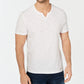 Camiseta masculina com nervuras e fenda INC International Concepts, branca, tamanho XX-G