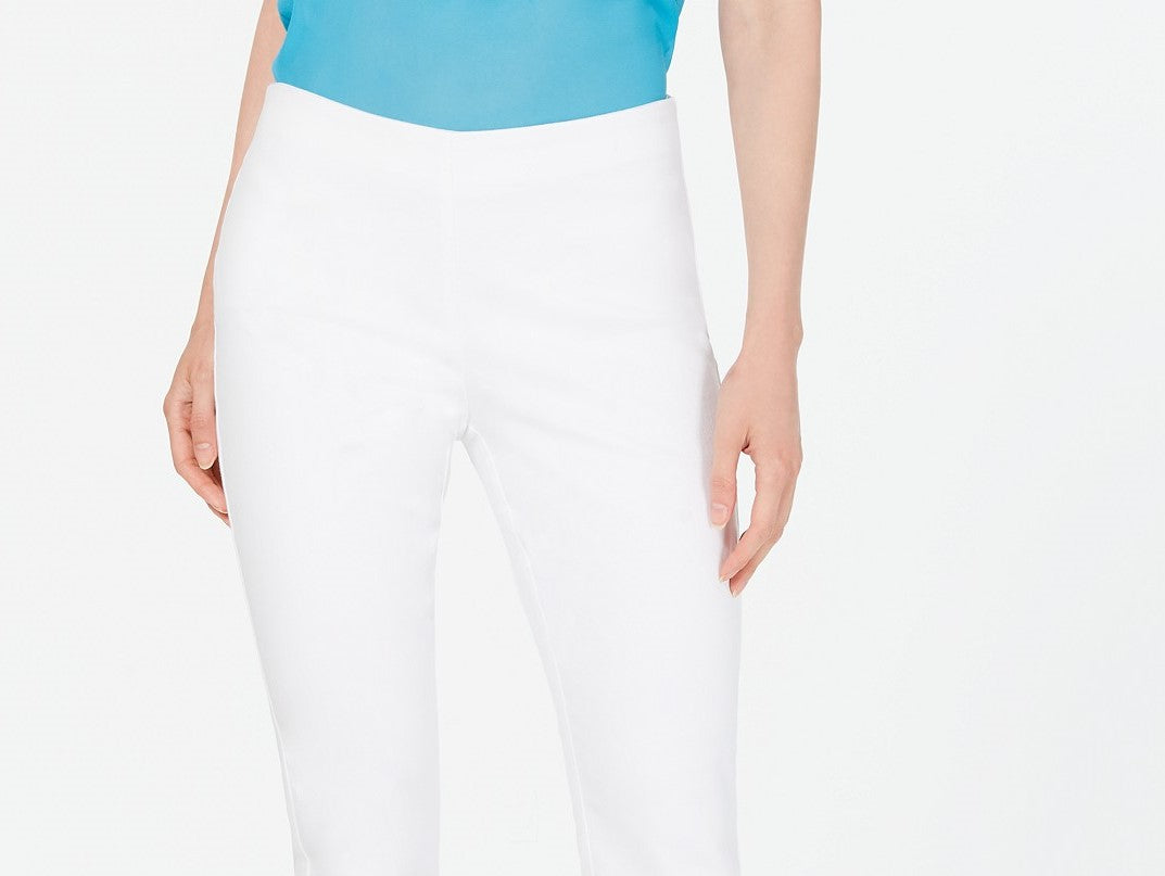 Calça skinny feminina Charter Club Petite Chelsea de sarja elástica, branca, tamanho 6