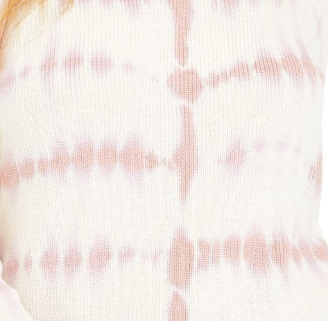 Suéter feminino Petite Cotton Tie-Dye da INC International Concepts, tamanho pequeno, rosa