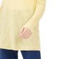 Suéter túnica feminino canelado de manga comprida, amarelo brilhante, tamanho médio, da INC International Concepts