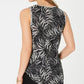 Top feminino pequeno com estampa mista Style &amp; Co, preto, tamanho extra grande