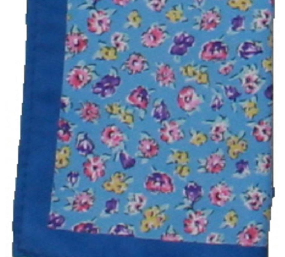Bar III Masculino Quadrado Bolso One Bury Estampa Floral Não Aplicável Azul Marinho Tamanho Regular