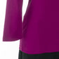 Camisa Henley de algodão pequena feminina Karen Scott, roxa, tamanho pequeno