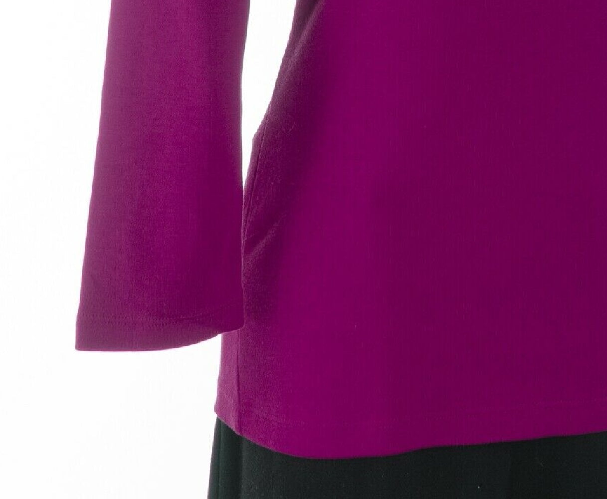 Camisa Henley de algodão pequena feminina Karen Scott, roxa, tamanho pequeno