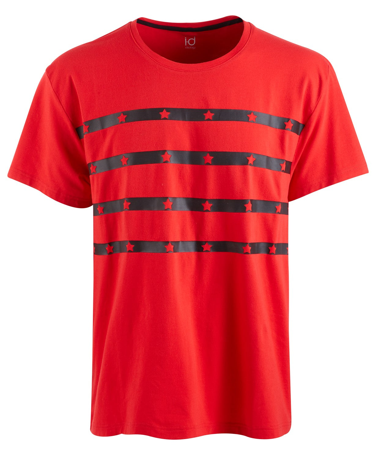 Camiseta gráfica masculina ID Ideology, tamanho médio, vermelha, 2, extragrande