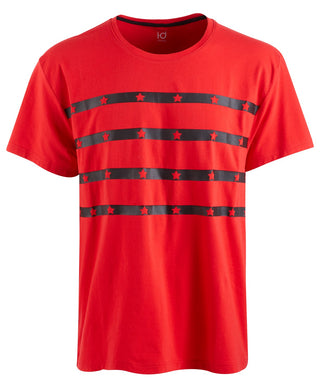 Camiseta gráfica masculina ID Ideology, tamanho médio, vermelha, 2, extragrande