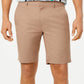 Shorts Alfani Masculino Alfatech com Cós Elástico de 9" Marrom Tamanho 30 Reg