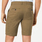 Shorts Alfani Masculino Alfatech com Cós Elástico de 9" Marrom Tamanho 30 Reg