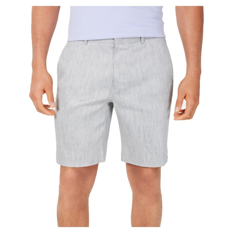 Shorts Alfani Masculino Alfatech com Cós Elástico de 9" Cinza Tamanho 40