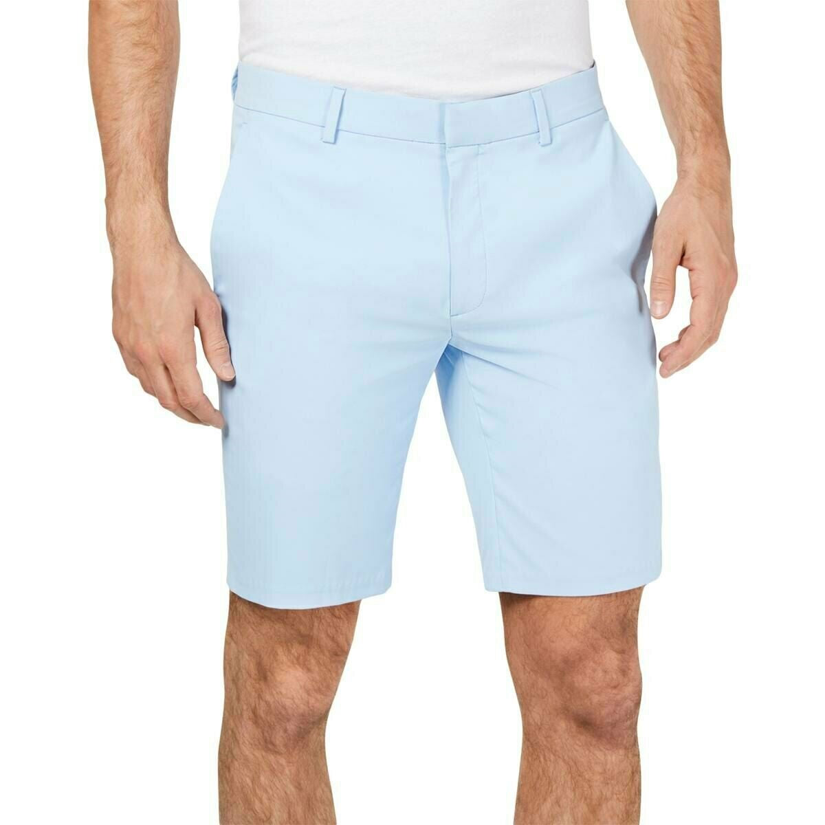 Shorts Alfani Masculino AlfaTech com Cós Elástico de 9" Pasblue Tamanho 36Reg