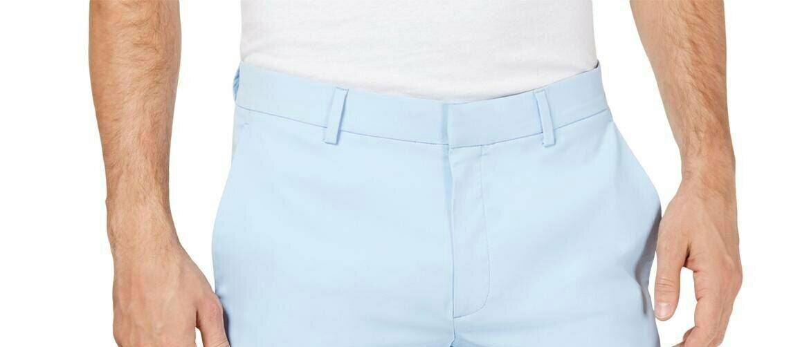 Shorts Alfani Masculino AlfaTech com Cós Elástico de 9" Pasblue Tamanho 36Reg