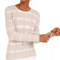 Blusa feminina de algodão tie-dye da INC International Concepts, marrom, tamanho pequeno