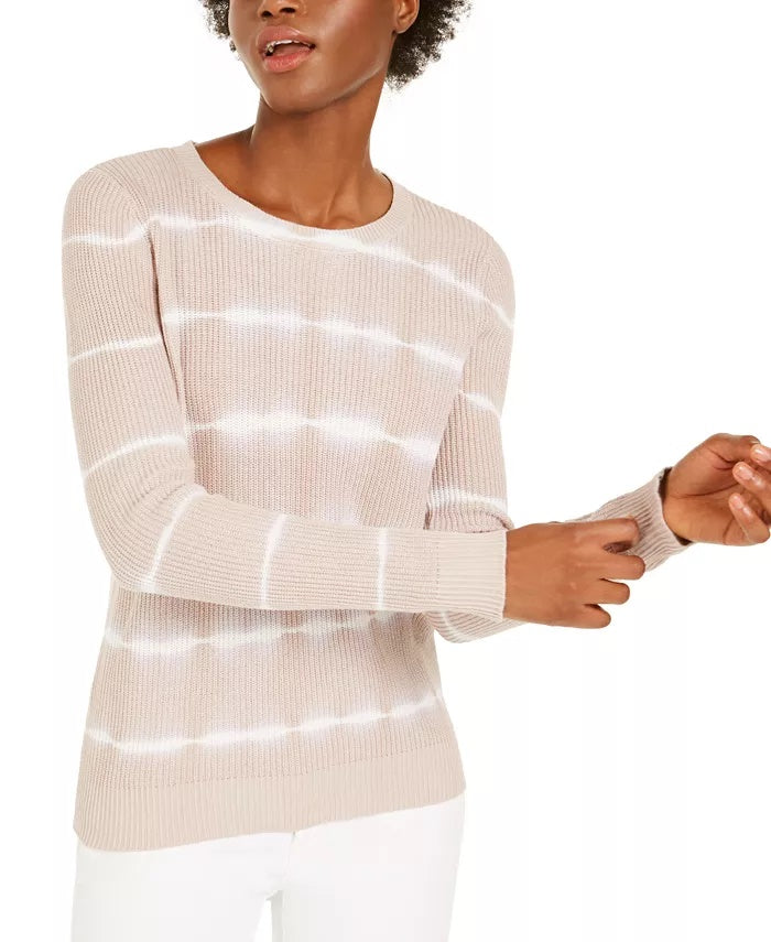 Blusa feminina de algodão tie-dye da INC International Concepts, marrom, tamanho pequeno