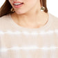 Suéter plus size de algodão tie-dye feminino INC International Concepts marrom tamanho 0X
