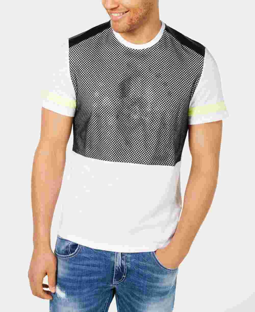 Camiseta gráfica masculina INC International Concepts Mission, tamanho grande, branca